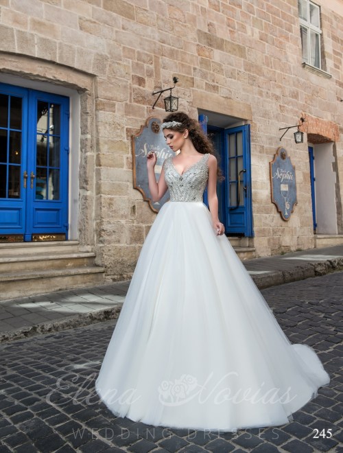 Wedding dress with beads model 245 245